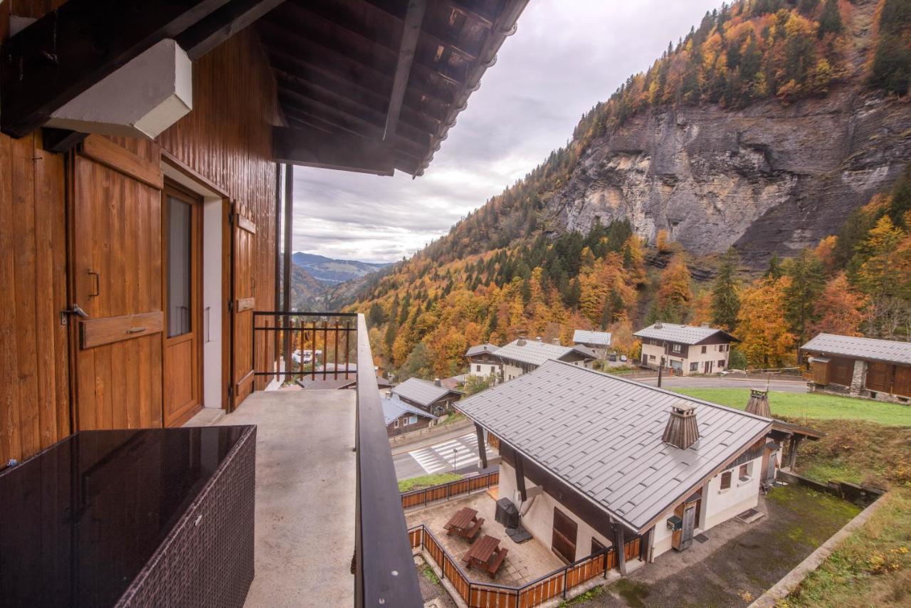 Le Borderan Apartment La Giettaz Bagian luar foto