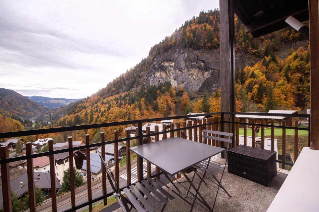 Le Borderan Apartment La Giettaz Bagian luar foto